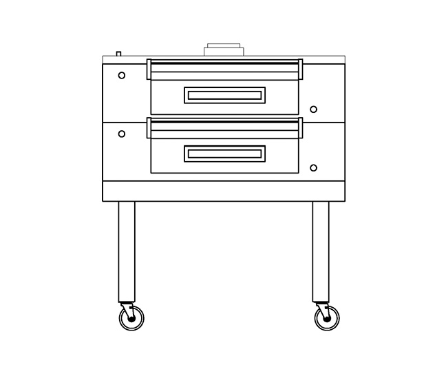 2-deck-2-pan-modular-electric-deck-oven